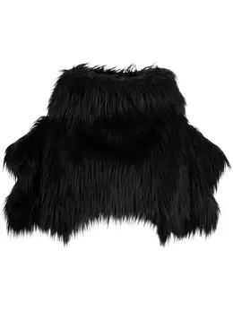 Comme Des Garçons: Плащ из искусственного меха 