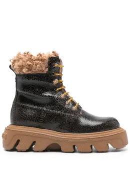 Casadei: Коричневые ботинки 