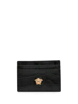 Versace: Чёрный картхолдер  Medusa