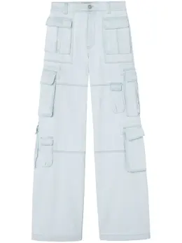 Versace: Светлые джинсы 