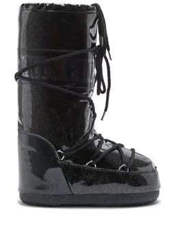Moon Boot: Чёрные ботинки 