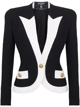 Balmain: Двухцветный жакет 