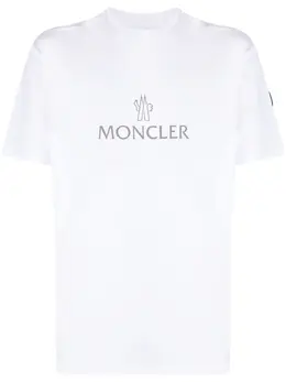 Moncler: Футболка с принтом 
