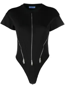 Mugler: Чёрный боди 