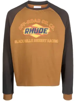 RHUDE: Футболка с принтом 