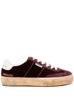 Golden Goose: Бордовые кроссовки  Star