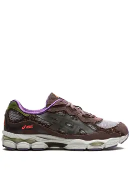 ASICS: Коричневые кроссовки  Gel