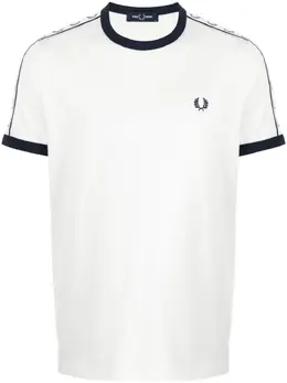 Fred Perry: Белая футболка  Ringer