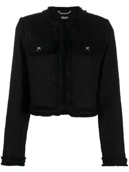 Versace: Куртка с блёстками 