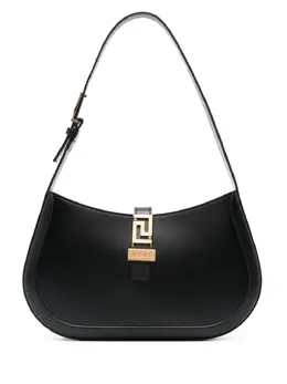 Versace: Чёрная сумка  Greca