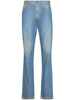 Maison Margiela: Джинсы с подворотами 