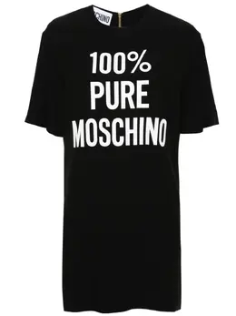 Moschino: Платье с принтом 