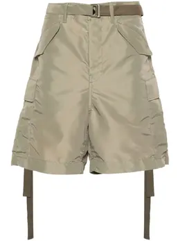 sacai: Шорты цвета хаки 