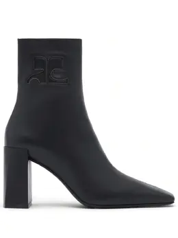 Courrèges: Чёрные ботинки 