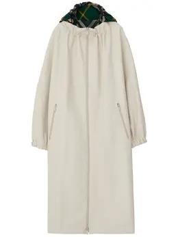 Burberry: Пуховик с капюшоном 
