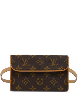Louis Vuitton Pre-Owned: Коричневая поясная сумка 