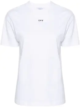 Off-White: Футболка  Diag Stripe в полоску