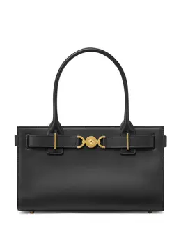 Versace: Чёрная сумка-шоппер  Medusa