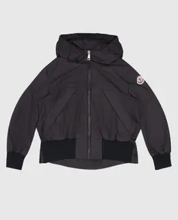 Moncler ENFANT: Чёрная куртка 