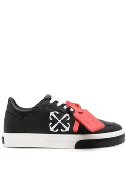 Off-White: Чёрные кроссовки  Vulcanized