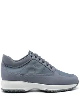 Hogan: Голубые кроссовки  Interactive sneakers
