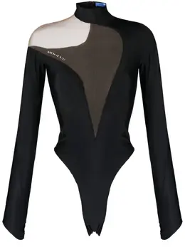 Mugler: Чёрный боди 