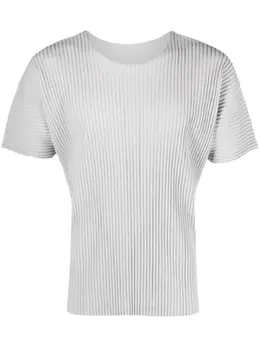 Homme Plissé Issey Miyake: Светлая футболка 