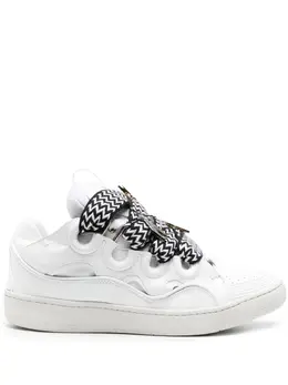 Lanvin: Белые кроссовки  Curb