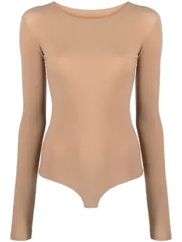 MM6 Maison Margiela: Бежевый боди 