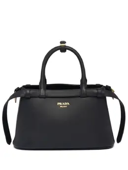 Prada: Чёрная сумка-шоппер 