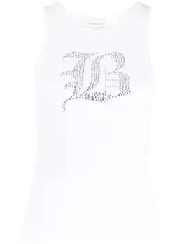 Blumarine: Белая майка 