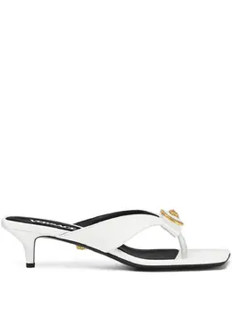 Versace: Белые сандалии  Gianni