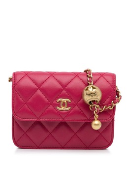 CHANEL Pre-Owned: Розовая сумка через плечо 