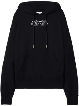 Off-White: Толстовка с вышивкой 