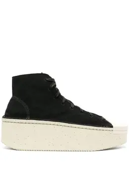 Y-3: Чёрные кроссовки 