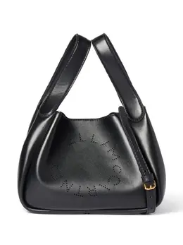 Stella McCartney: Чёрная сумка-шоппер  Stella Logo