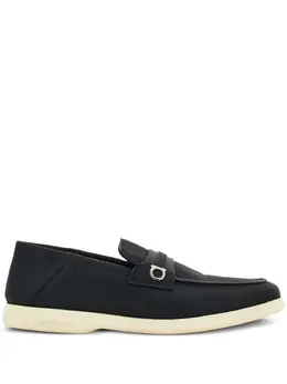 Ferragamo: Чёрные туфли  Gancini