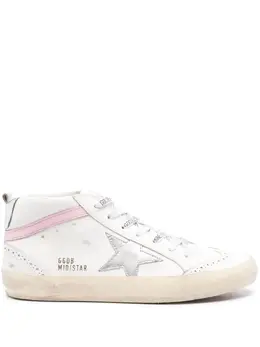 Golden Goose: Белые кроссовки  Mid Star
