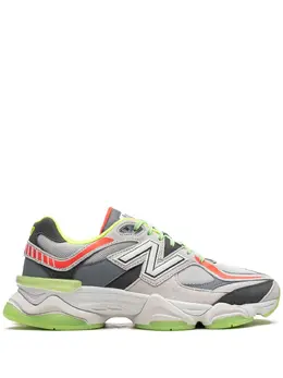New Balance: Зелёные кроссовки 