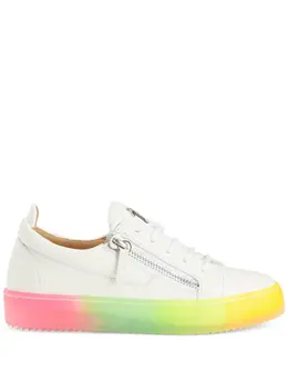 Giuseppe Zanotti: Белые кроссовки  Frankie