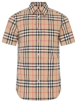 BURBERRY: Хлопковая рубашка 