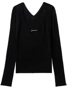 Jacquemus: Чёрный свитер  Pralù