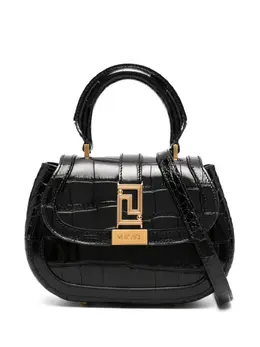 Versace: Чёрная сумка  Greca