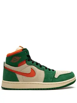 Jordan: Зелёные кроссовки  Air Jordan 1 Zoom
