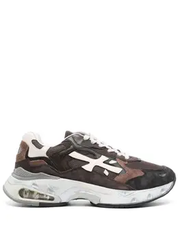 Premiata: Коричневые кроссовки  Sharky
