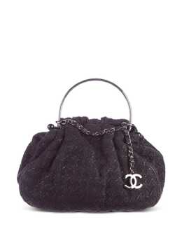 CHANEL Pre-Owned: Чёрная сумка-шоппер 