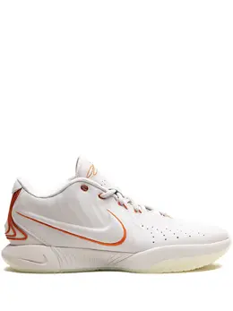 Nike: Белые кроссовки 