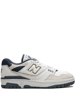 New Balance: Белые кроссовки  550