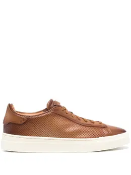 Santoni: Коричневые кроссовки 