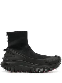 Moncler: Чёрные кроссовки 